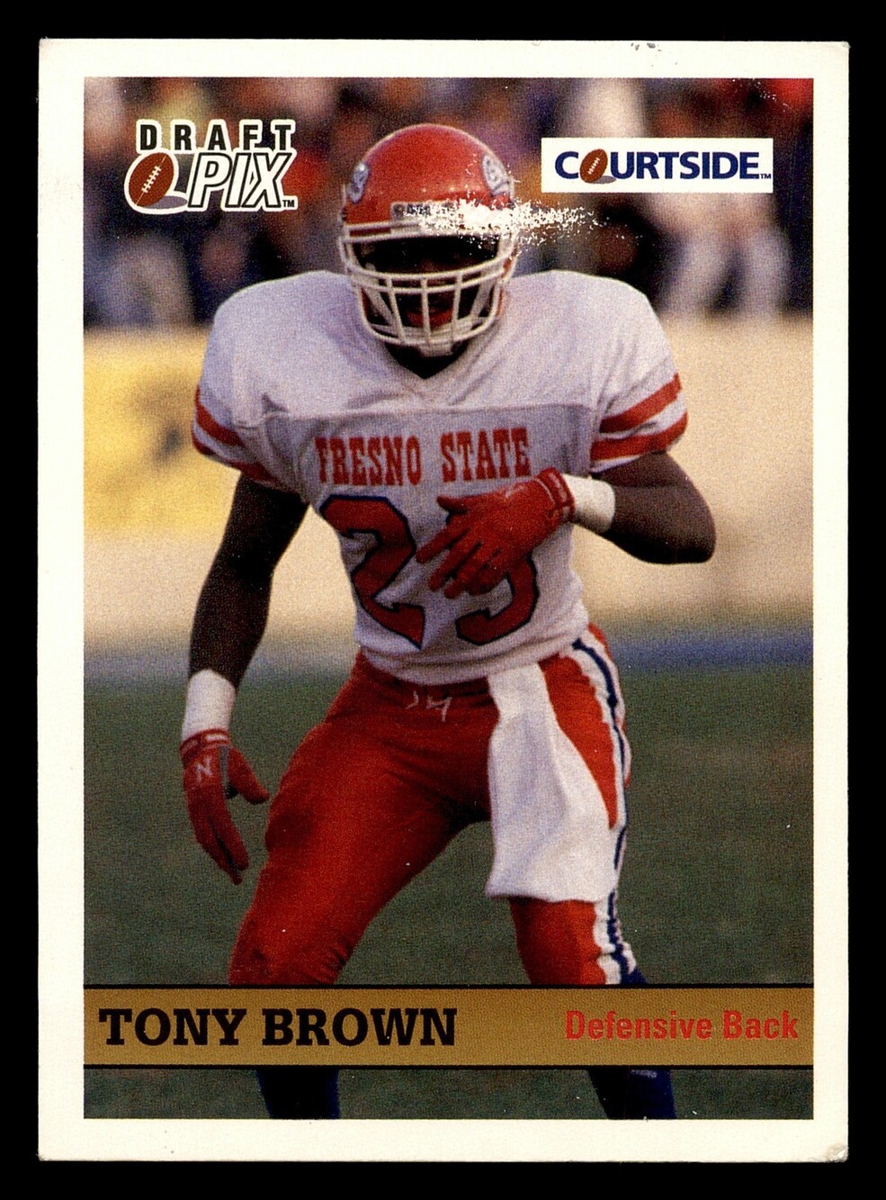 1992 Courtside Draft Pix #81 Tony Brown Bronze Football Card